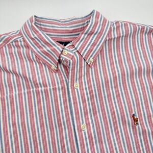 Polo Ralph Lauren Classic Fit Striped Button‎ Down Shirt Mens 17.5 34/35